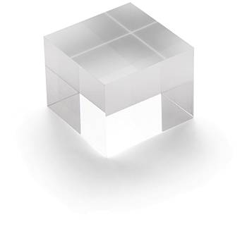 DEFLECTO Acrylblock 50x40mm AB140 transparent poliert