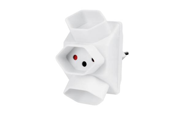 STEFFEN Mehrfachadapter 3x T13, Weiss