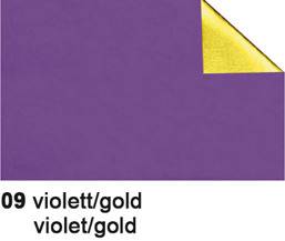 Bastelfolie Alu 50x80cm 90g, violett/gold URSUS 4442109