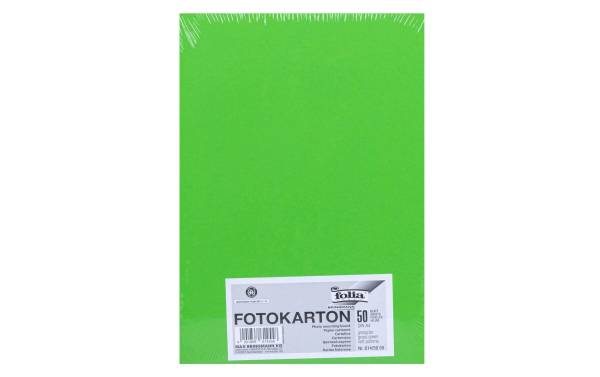 folia Fotokarton, DIN A4, 300 g/qm, grasgrün