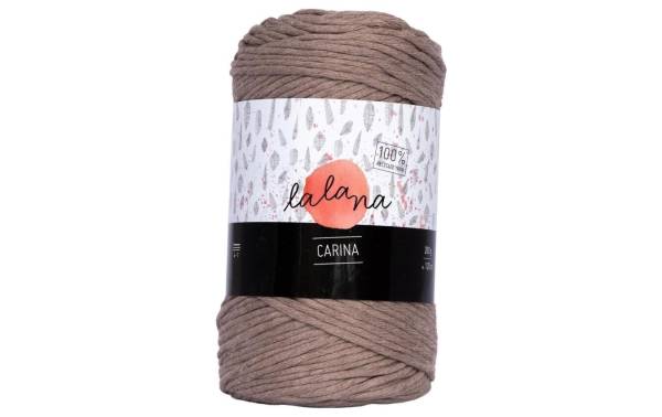 lalana Wolle Carina 200 g, Braun