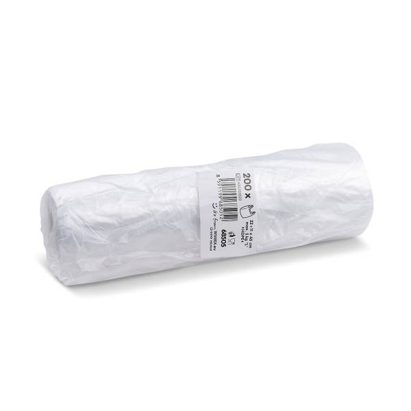 Knotenbeutel (HDPE) gerollt transparent 5kg – 200 Stück