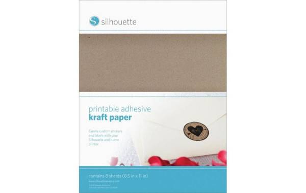 Silhouette bedruckbares Kraftpapier selbstklebend