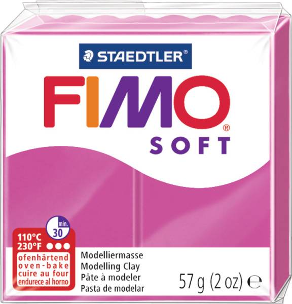 Knete Soft 57g himbeer FIMO 8020-22