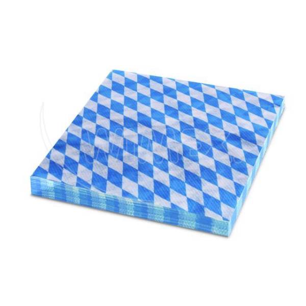 Serviette 3-lagig Bayern blau 33 x 33 cm – 20 Stück