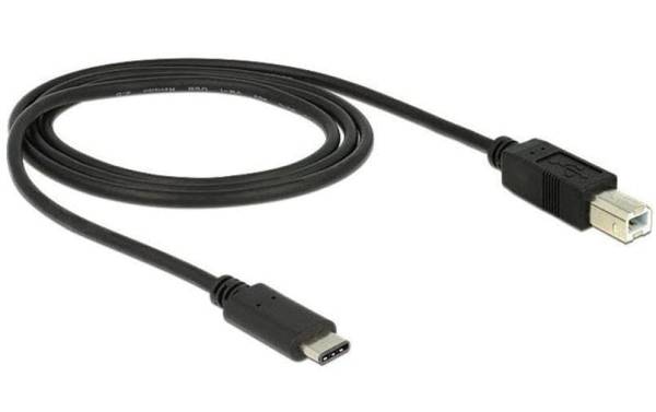 Delock USB 2.0-Kabel USB C – USB B 1 m