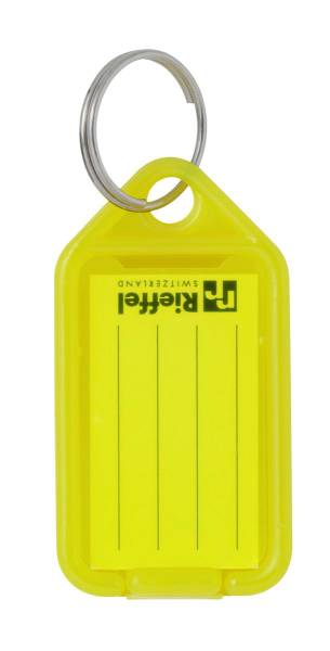 Schlüsseletiketten 38x22mm gelb 100 Stück RIEFFEL KT1000GEL