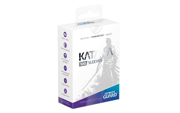 Ultimate Guard Kartenhülle Katana Sleeves Standardgrösse Transparent 100