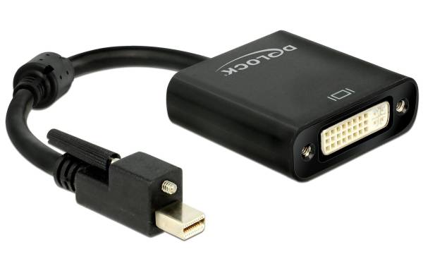 Delock Adapter Mini-Displayport – DVI, 4K, aktiv, verschraubbar