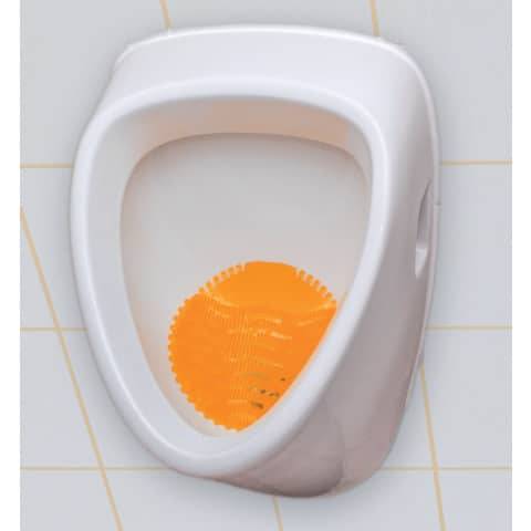 Pissoireinsatz mit Kalender – Mango Orange