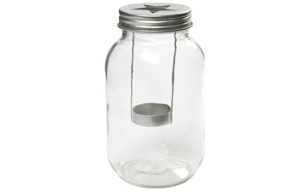 Creativ Company Kerzenhalter Glas, 10×18 cm, 1 Stk.