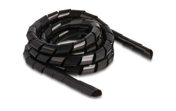 Delock Spiroschlauch flexibel 2 m x 16 mm Schwarz