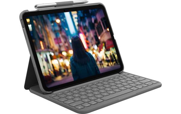 Logitech Tablet Tastatur Cover Slim Folio iPad 10.9 (10. Gen.)