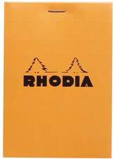 RHODIA Notizblock No. 12, 85 x 120 mm, kariert, orange