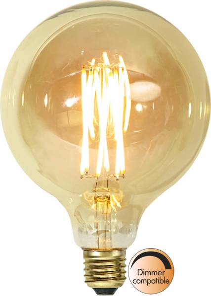 LED Leuchtmittel E27 G125 Vintage Gold