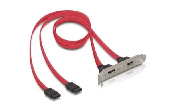 Delock Bracket 2x eSATA, Full Height, 45cm