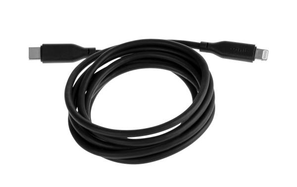 onit USB 2.0-Kabel Silikon MFi USB C – Lightning 1.5 m, Schwarz