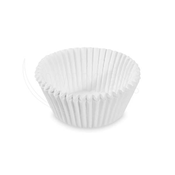 Gebäckkapsel (PAP) weiß 40 x 24 mm – 1000 Stück