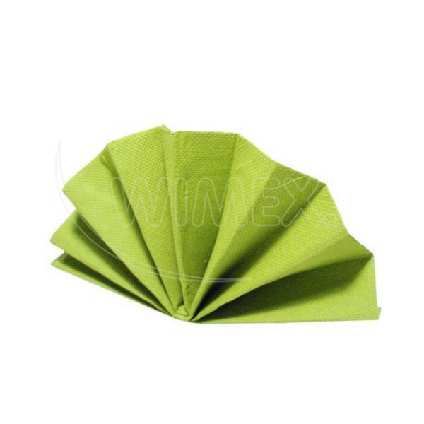 Serviette (PAP FSC Mix) DekoStar gelbgrün 40 x 40 cm – 40 Stück