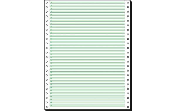 SIGEL Computerpapier grün 12×240 12247 4,2mm LP, 60g 2000 Blatt