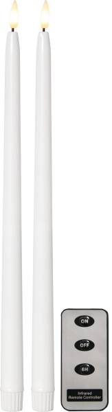 LED Dinner Kerze 2P Flamme Slim