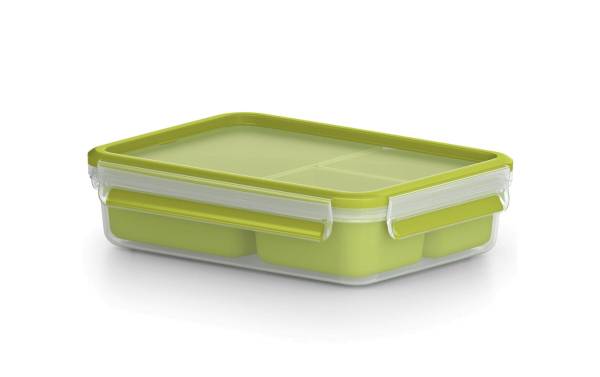 emsa Snackbox CLIP & GO, 1,2 Liter, transparent / grün