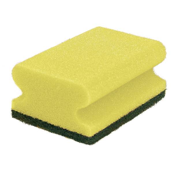 100x Pad-Schwämme Vlies medium 10er gelb/schwarz 95x69x42mm