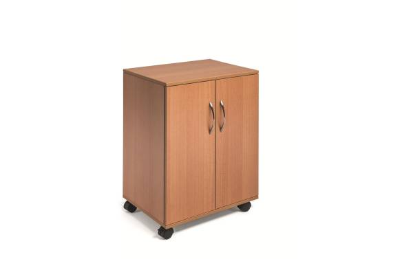 DURABLE Bürowagen "74/53", geschlossen, 3 Fächer, buche