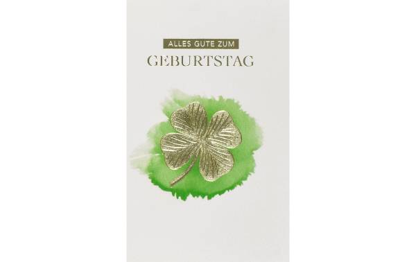 ABC Geburtstagskarte Kleeblatt B6