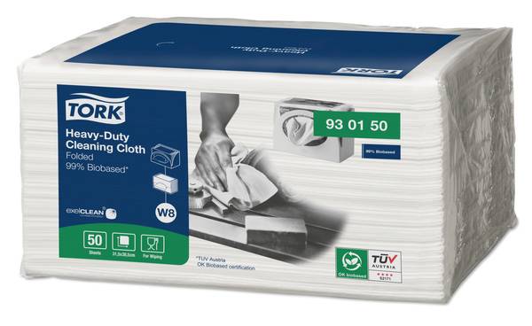 TORK-930150 Extra Starke Reinigungstücher 99 % biobasiert - W8