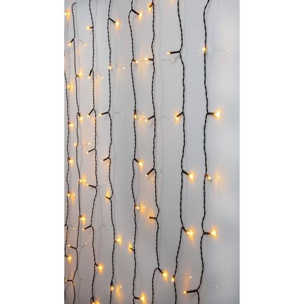 LED golden warmwhite, Vorhang, 80 LEDs