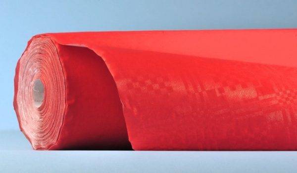 Tischtuchrolle Damast Bulkysoft, rot, 50m x 100cm, Pack à 6 Rollen