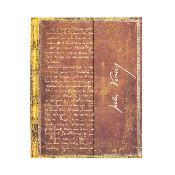 PAPERBLANKS Notizbuch Ultra PB6497-8 Verne Reise Erde, lin.