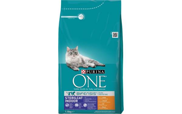 Purina ONE Trockenfutter Sterilcat Indoor Huhn, 1.5 kg