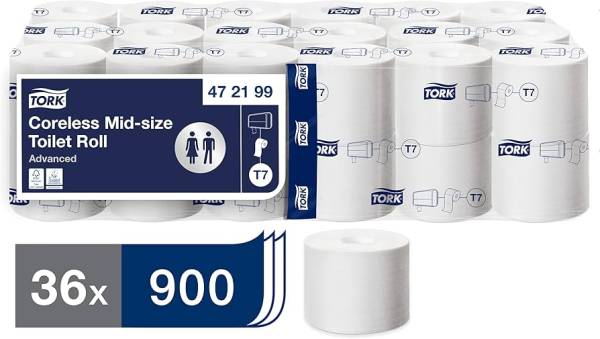 TORK-472630 Optiserve hülsenloses Midi Toilettenpapier 2-lagig – T7