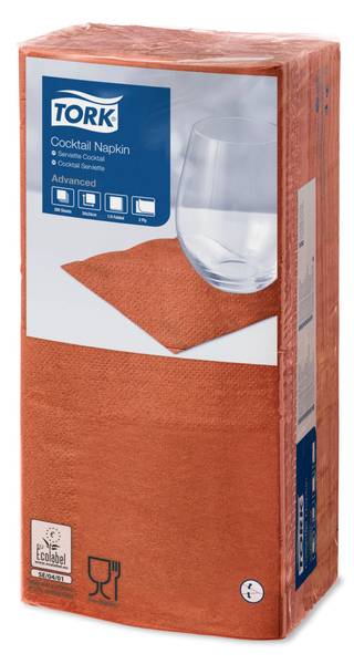 TORK-477838 Cocktailservietten Terracotta –