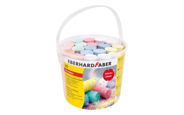 Eberhard Faber Strassenmalkreide Glitzer, 20 Stück