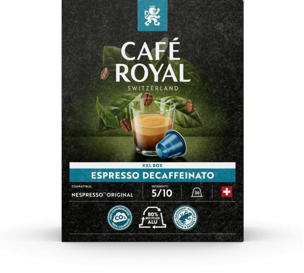 Kaffeekapseln Alu Espresso Decaffeinato 36 Stück CAFEROYAL 10173073