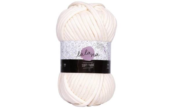 lalana Wolle Soft tube 200 g, Crème