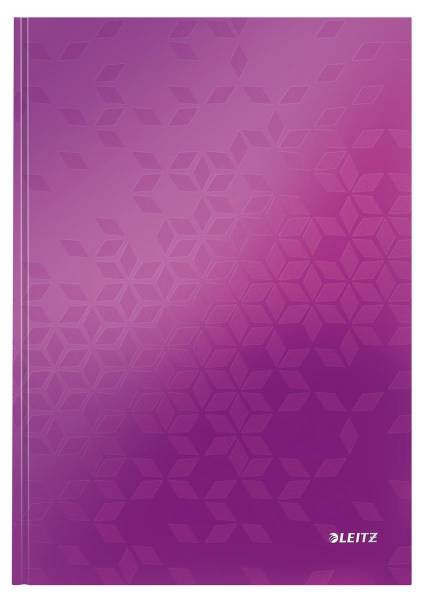 Notizbuch WOW A4 liniert, 90g violett LEITZ 46251062