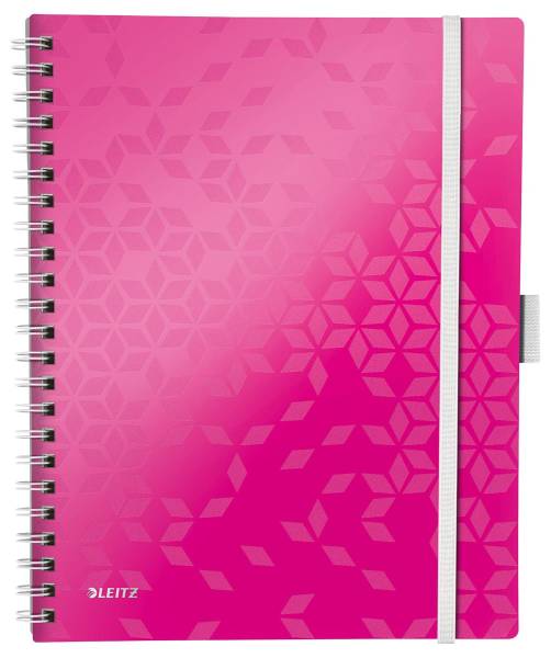 Spiralbuch WOW PP A4 pink 80 Blatt LEITZ 46450023