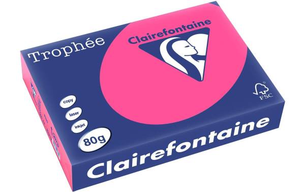 Clairalfa Multifunktionspapier Trophée, A4, 80 g/qm,neonrosa