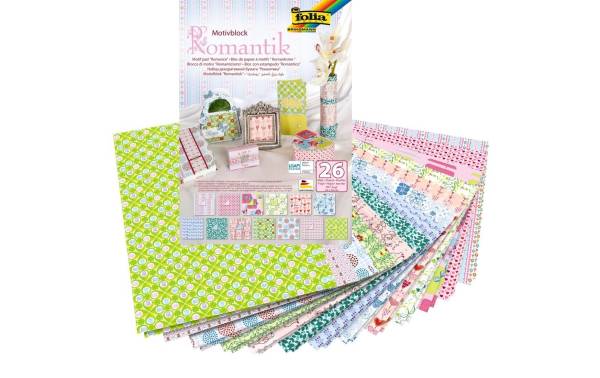folia Motivblock "Romantik", 240 x 350 mm, 26 Blatt