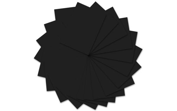 URSUS Tonzeichenpapier A4, 130 g/m², 100 Blatt, Schwarz