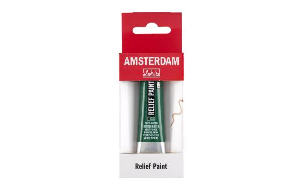 Amsterdam Acrylfarbe Reliefpaint 602, 20 ml, Dunkelgrün