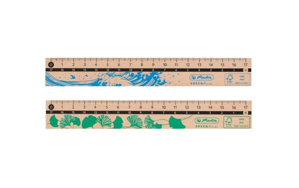 herlitz Holzlineal GREENline, 170 mm