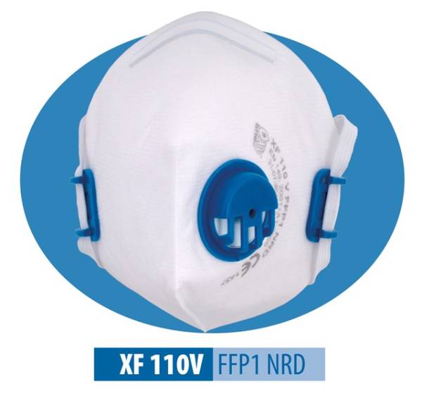 OxyLine Atemschutzmaske faltbar FFP1 XF110 NR D mit Ausatemventil
