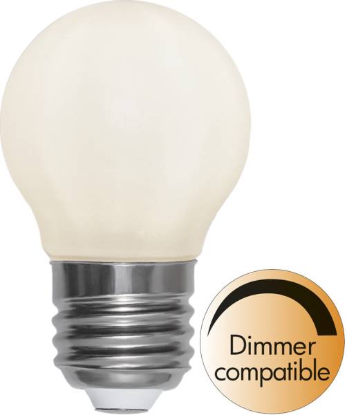 LED Leuchtmittel E27 G45 Opaque filament RA90