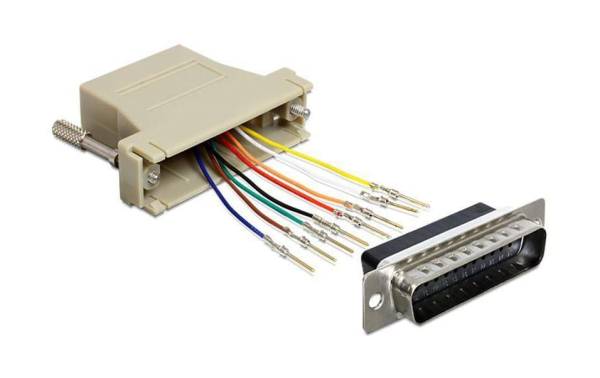 Delock Adapter RJ-45 – DB25 (f-m) 0 m
