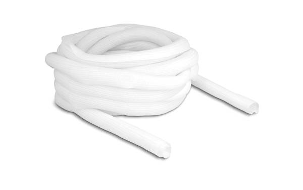 Delock Geflechtschlauch Selbstschliessend 10 m x 25 mm Weiss